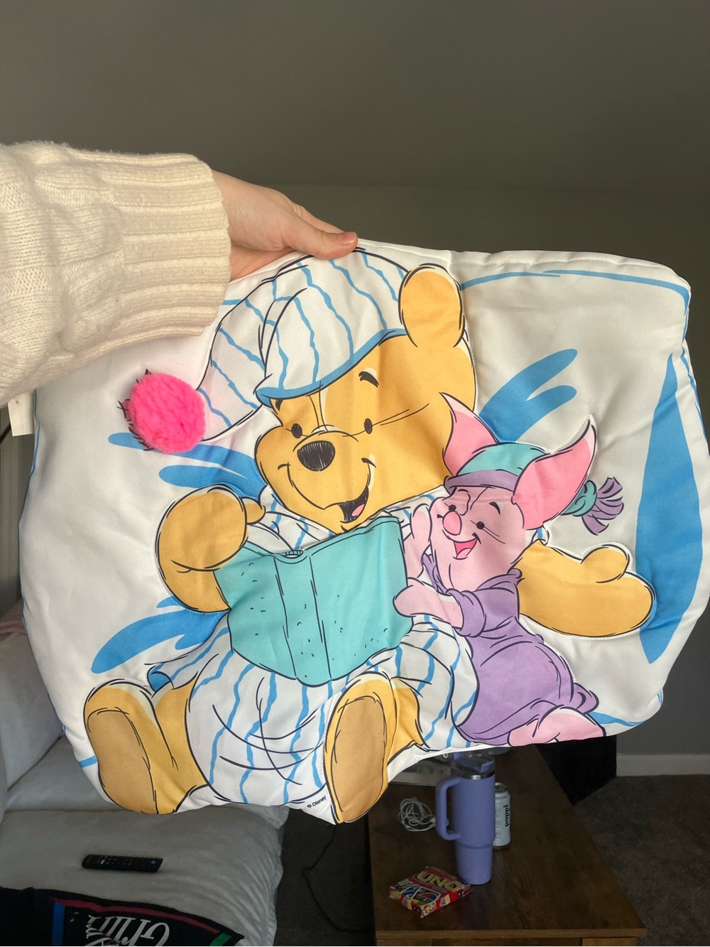 Vintage 90’s Winnie the Pooh & Piglet Fabric Wall Hanging Decoration Disney
